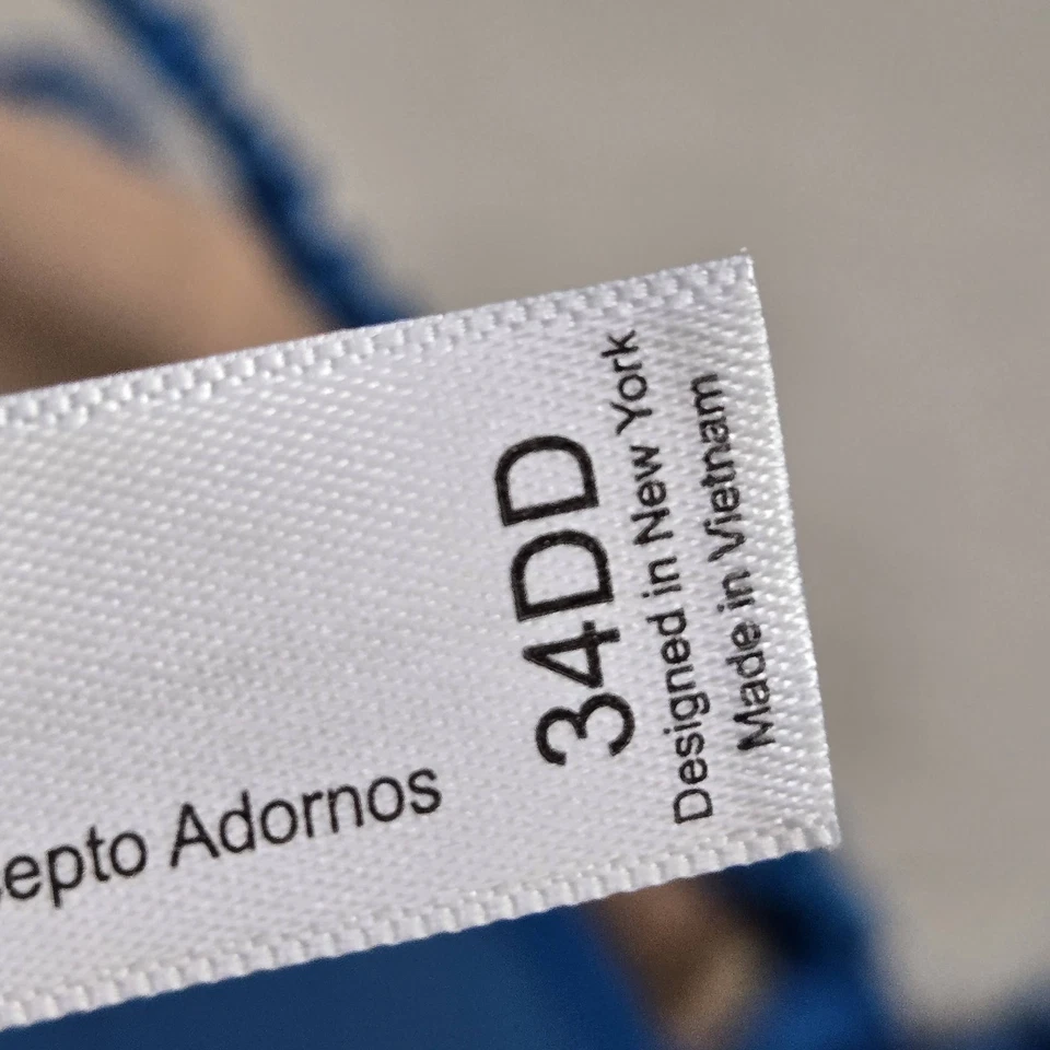 Sujetador Adore Me para mujer 34DD azul floral balconette con aros lazo de encaje Foto 4 de 4