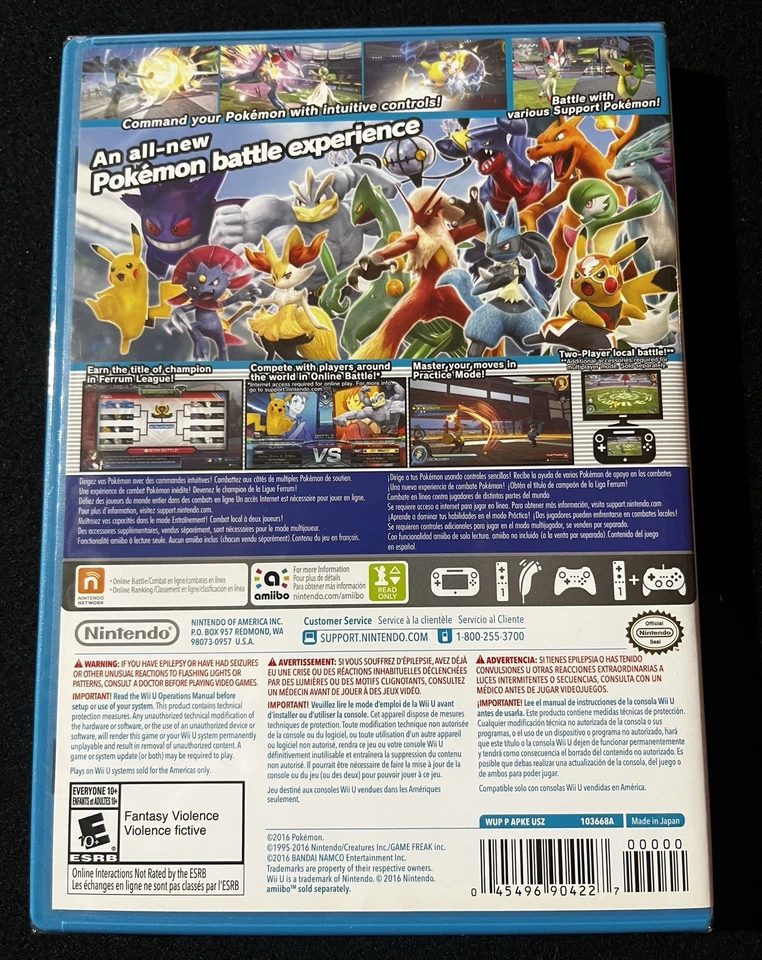 Pokkén Tournament (Nintendo Wii U, 2016) Pokken Pokemon Factory Sealed Brand New - Image 2 of 2