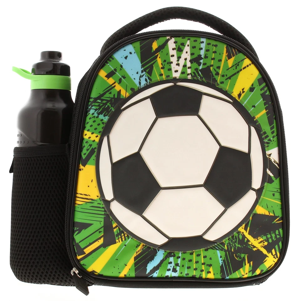 Polar Gear Sac À Repas Football Zip Vert Noir 1 Taille Unique - Photo 1/4