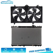 Aluminum Radiator & Cooling Fan Kit For 2002 2003 2004-2006 Toyota Camry 2.4L L4
