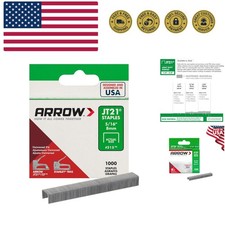 Arrow 215 JT21 Thin Wire Staples for Staple Guns and Staplers, Use for Uphols...