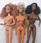 Lot of 3 Vintage 1966 Barbie Dolls Twist N Turn W Dresses Accessories Case Etc