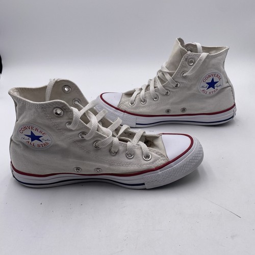 CONVERSE CHUCK TAYLOR ALL STAR HIGH OTTICA BIANCHE TAGLIA UOMO 6 DONNA 8 M7650