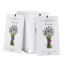 12 Pack Scented Sachets | Odor Eliminator & Air Freshener for Drawer, Lavender