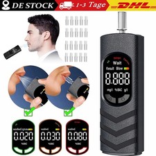 Testsieger Alkoholtester Polizeigenau Promille-Test Atem-Messgerät 20 Mundstücke