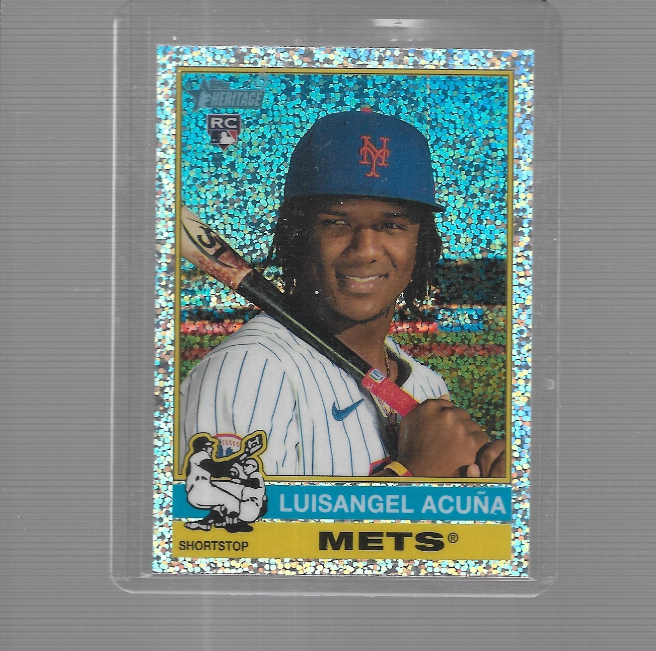 2025 TOPPS HERITAGE BASEBALL CHROME SILVER SPARKLE LUISANGEL ACUNA ROOKIE #274