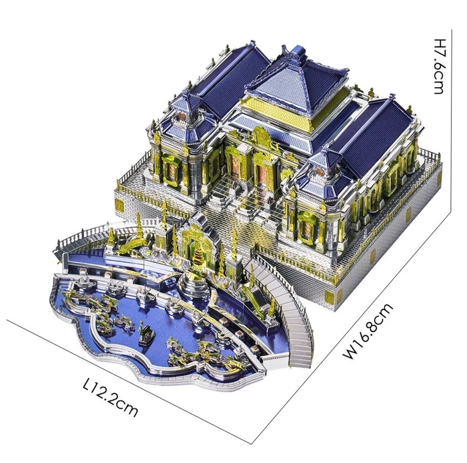 Piececool Rompecabezas de Metal 3D El Antiguo Palacio de Verano Modelo Kit Foto 3 de 4