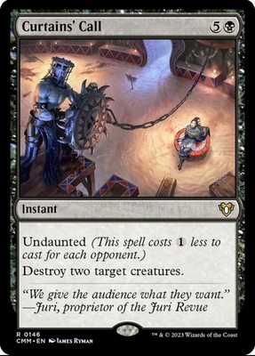 X 1 Curtains' Call NM Commander Masters 146 MTG Magic The Gathering