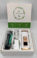 IPL Laser Hair Removal Device At-Home Permanent Hair Remover 5 Levels White/Gold