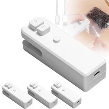 Snacks Mini Bag Sealer,2025 Upgrade Rechargeable 2 In 1 Bag Heat Sealer New