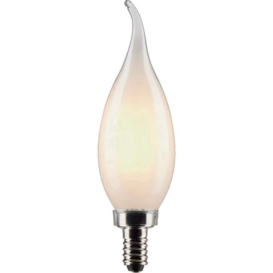 Satco 40W Equivalent Warm White Frosted CA10 Candelabra LED Decorative Light - Image 3 of 4