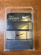 Nike 3 In 1 Web Pack Belts Fits Most Up To 42