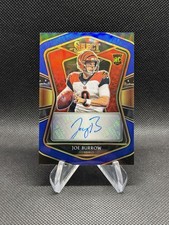 2020 Panini Select Joe Burrow Rookie Signatures Blue Prizm Auto # /35 Bengals RC