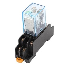 LY2N-J DC 12V Coil Voltage 8Pin DPDT Power Electromagnetic Relay With Socket