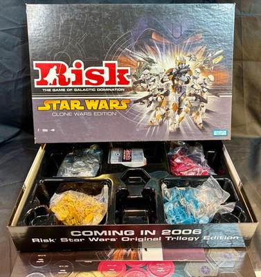 RISK STAR WARS CLONE WARS EDITION 2005 Hasbro Complete UNUSED SEALED CONTENTS
