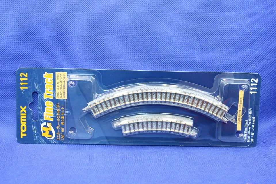Tomix 1112 (971112) Fine Track Spur N 4 x gebogenes-Gleis R 140 mm/NEU/OVP