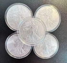 Lot of 5 2026 American Silver Eagle $1 1 oz .999 Fine Silver BU Coins