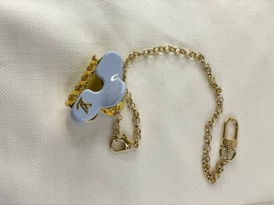 Louis Vuitton LV Pastel Blue Plexiglas Hair Claw Bag Charm with