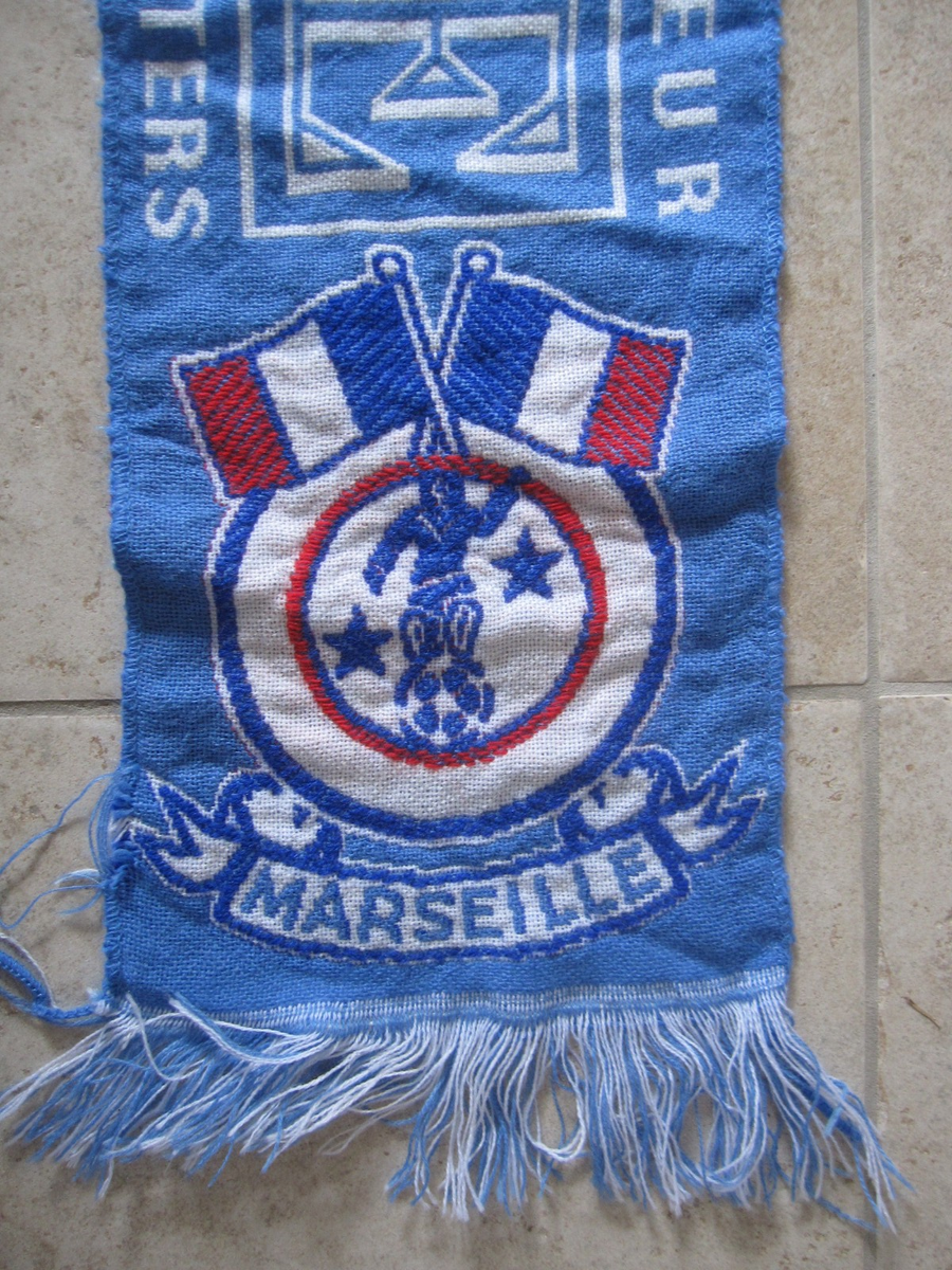Lot De 4 écharpes Supporter Olympique De Marseille - Vintage, Rétro - Fan OM