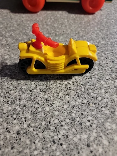 Vintage Fisher Price little people yellow/red motorcycle .