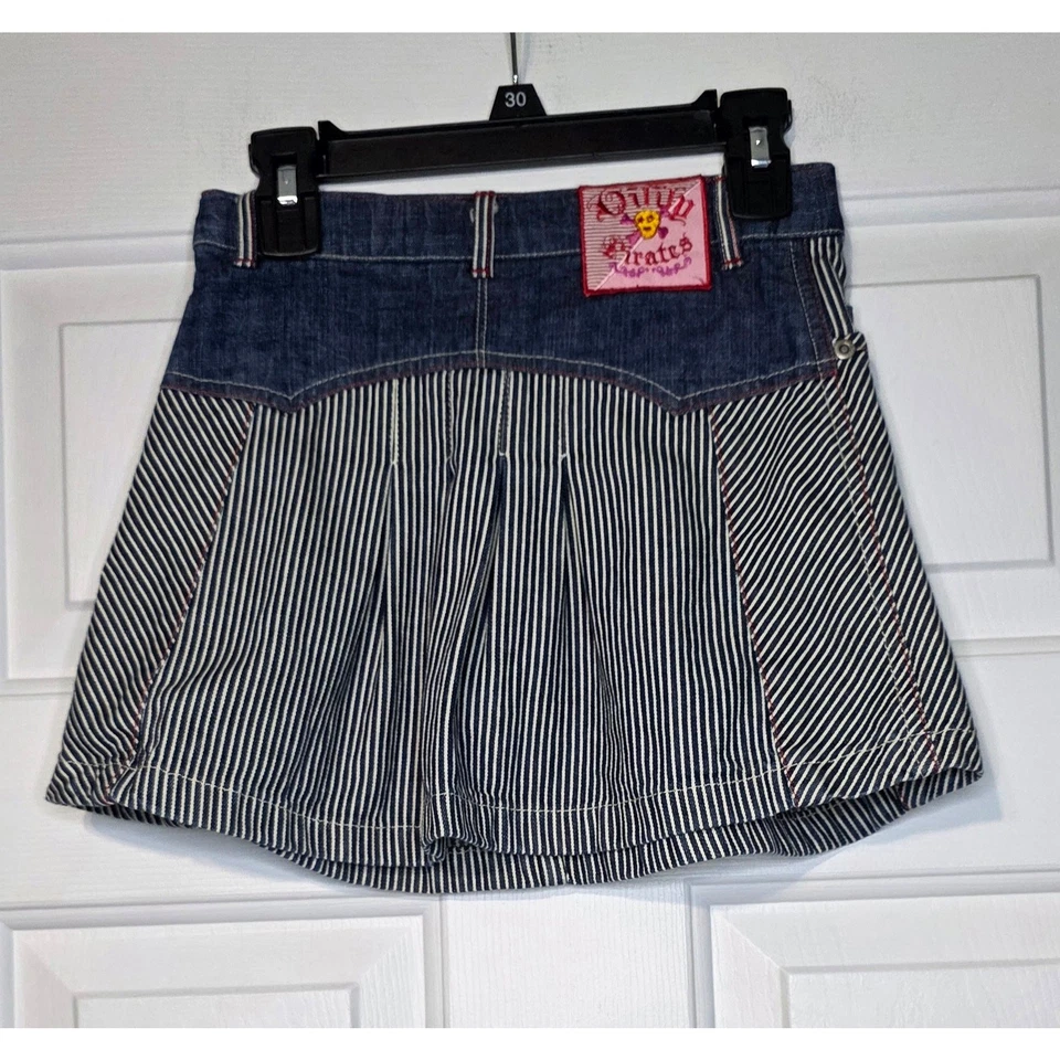 Falda vaquera piratas línea A Oiliy para niñas talla 4-5 Foto 2 de 4