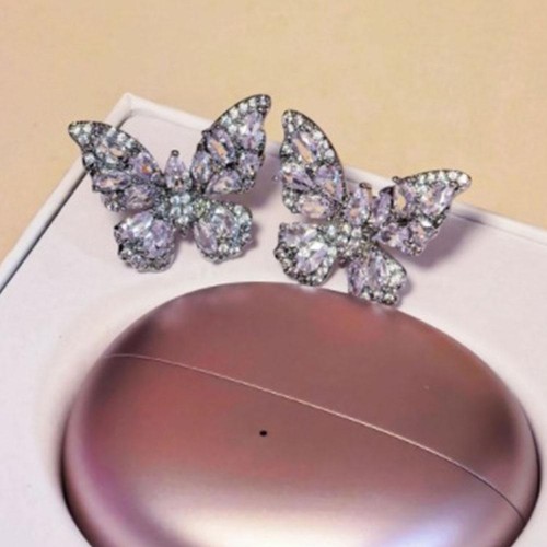 Rhinestone For Clip on Earbuds Open Ear, Zirconia Earphone GXS Acces X6Z3 - Zdjęcie 4 z 19