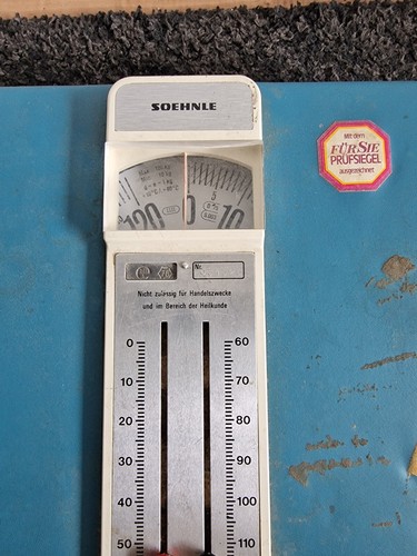 soehnle personenwaage Analog Retro Vintage, Blau, 1976 - Bild 2 von 3