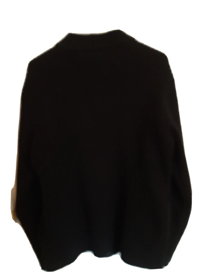 Chaqueta Jersey Hombre Colección Protégé Acanalada Cremallera Negra Talla Mediana Foto 2 de 3