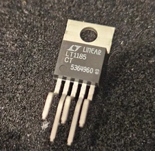LT1185CT, Low Dropout Adjustable Linear Regulator, 3A TO220-5 Linear Tech Qty-2