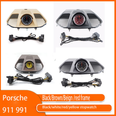 Car Sport clock Chrono Stopwatch Mounted Dashboard for Porsche 911 991 2013-2019