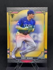 Corey Seager 2022 Topps Triple Threads #27 Gold /99 Texas Rangers