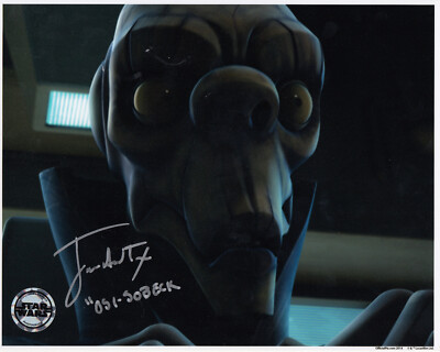 8x10 Official Pix James Arnold Taylor Osi-Sobeck Star Wars Signed Auto Photo