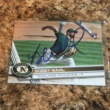 Bobby Wahl Signed 2017 Topps Update Rc Auto Milwaukee Brewers Oakland A's