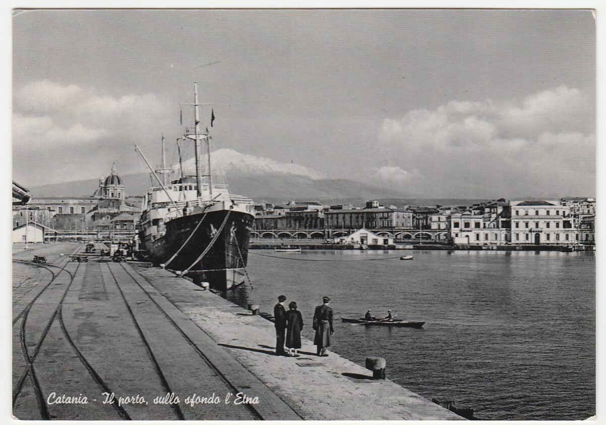 CATANIA - IL PORTO - VIAGG. 1956 -20552-
