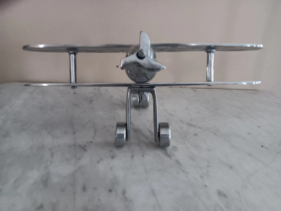  Aluminum Hand Crafted Airplane - Image 4 of 4