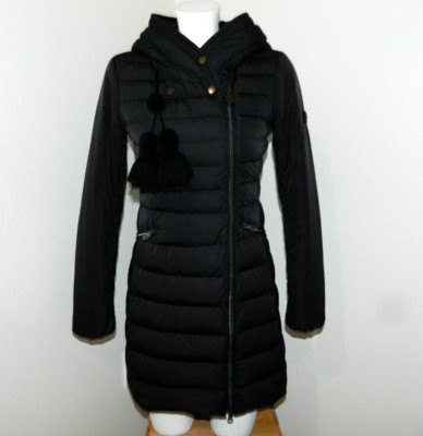 PEUTEREY Women's Black Seriola Slim Down Puffer Parka US sz 2 (EU 38)