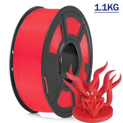 JAYO PLA Red 3D Printer Filament 1.75mm 1.1KG FDM 3D Printing No Bubble