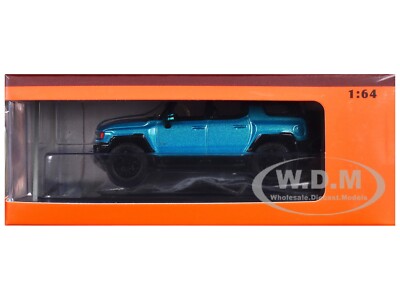 2023 GMC HUMMER EV SUV BLUE 1/64 DIECAST MODEL CAR BY GCD KS-049