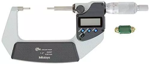 Mitutoyo 331-352-30 Spline Micrometer, 1-2"/25.4-50.8mm Range, .00005"/0.001mm