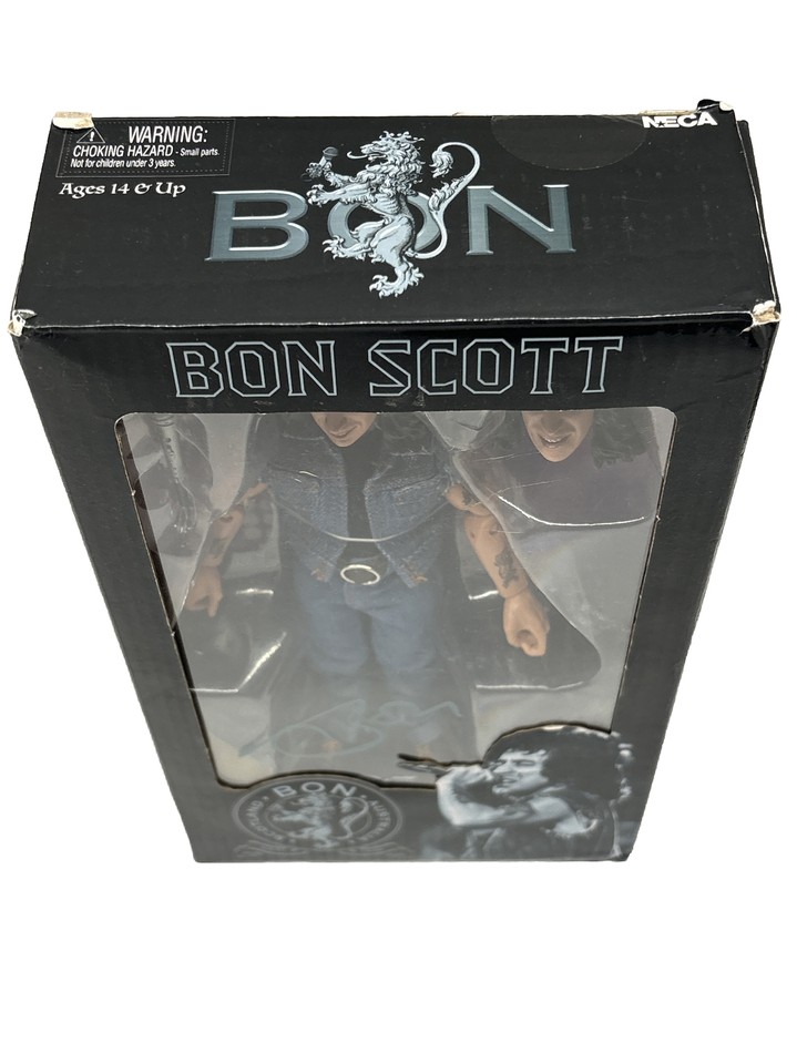 NECA AC/DC Bon Scott Action Figure Dressed, Alternate Head, Microphone ...