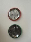 Expanding Your Horizons Two Pinbacks Vintage Red & Green — photo 2
