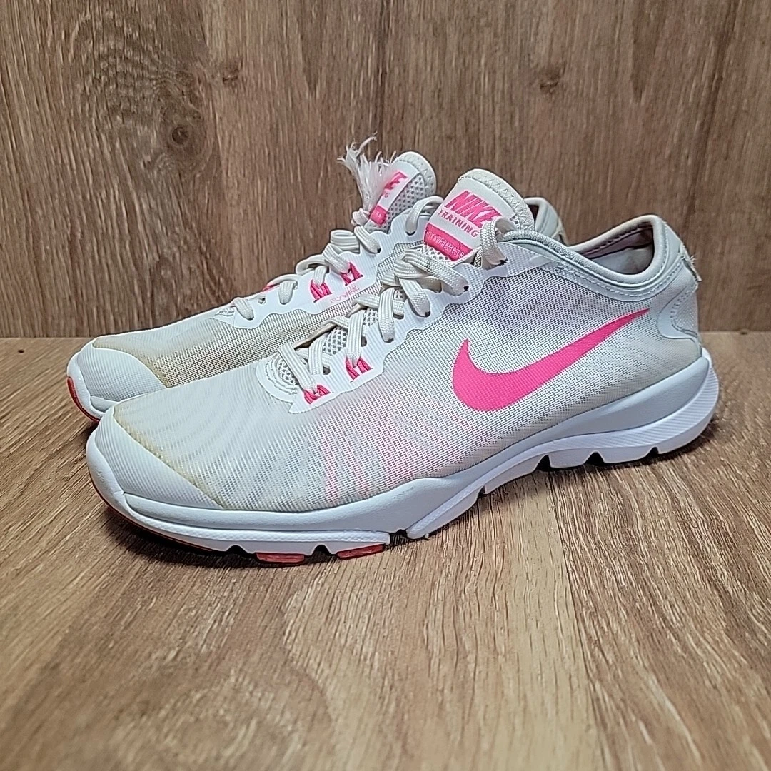 Chaussures Baskets Nike femme pointure 8 Flex Supreme TR 4 819026 100 rose blanc