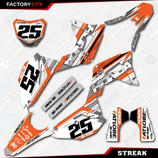 Orange STREAK Racing Graphics Kit fits 17-20 Honda CRF450 CRF 450 CR450F