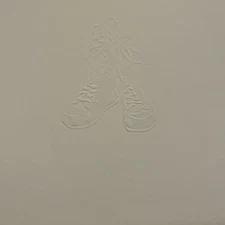 Creative Memories Baby Coverset 12x12 Embossed Baby Booties Scrapbook 27 Pages