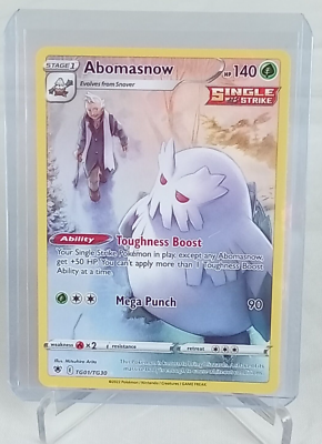 abomasnow pokemon card value 185/184 (S8B) VMAX Climax (Japanese Pokmon TCG Single) Tyneside TCG Water Ability Blessings of the Frost When you play this Pokmon from your hand to evolve 1 of your Pokmon during your turn Abomasnow Hp 140 Holo #TG01