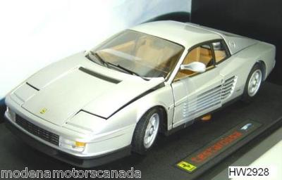 FERRARI TESTAROSSA SILVER by HOT-WHEELS ELITE EDITION 1:18