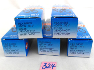 5x OSRAM HLX 64663 XENOPHOT 400W 36V - PROJEKTORLAMPEN (324)
