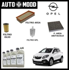 CUTTING KIT OPEL MOKKA 1.4 LPG 4 FILTERS + 4 L ORIGINAL OIL OPEL 5W30 DEXOS 2