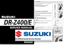 Suzuki DR-Z400 Workshop Service Shop Manual DR Z 400 E  DR-Z Factory 1999 - 2002