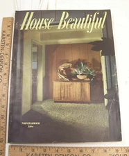 NOVEMBER 1948 HOUSE BEAUTIFUL MCM INSPIRATION HOUSE NEW GARDEN TREND